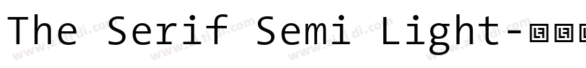 The Serif Semi Light字体转换